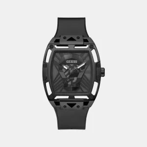 Men's Black Analog Silicon Watch GW0500G2
