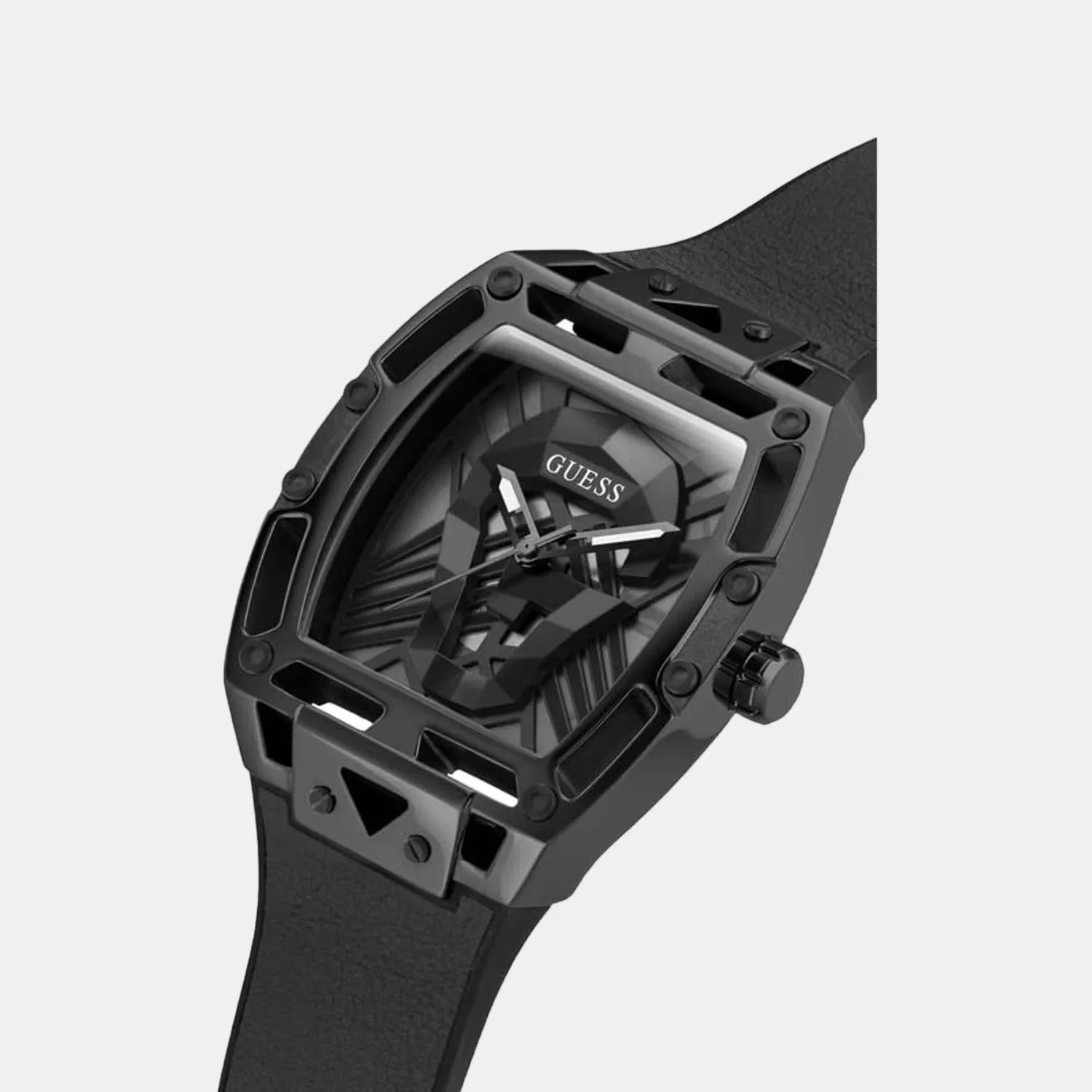 Men's Black Analog Silicon Watch GW0500G2