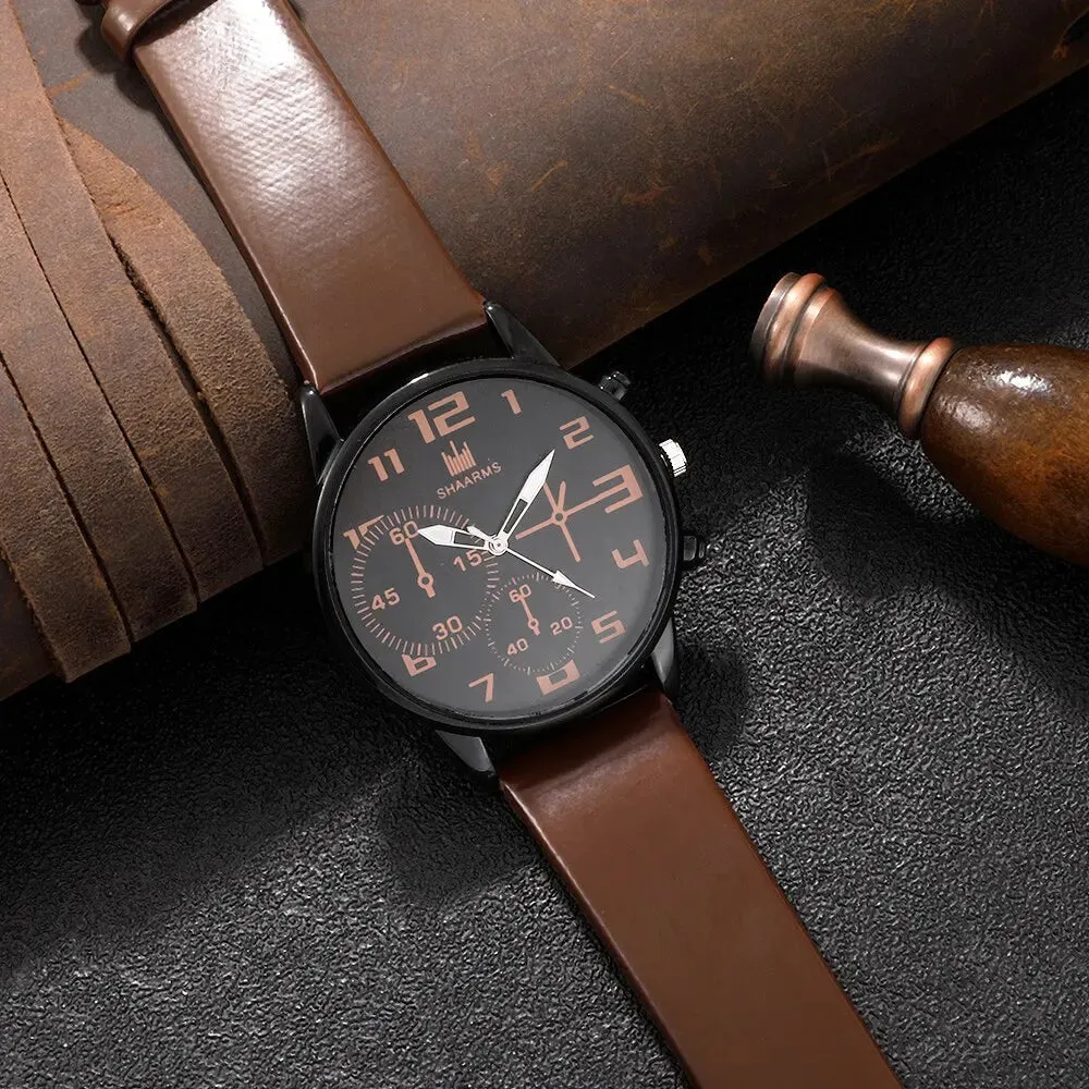 Mens Sports Bracelet & Watches Set