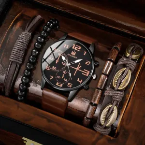 Mens Sports Bracelet & Watches Set