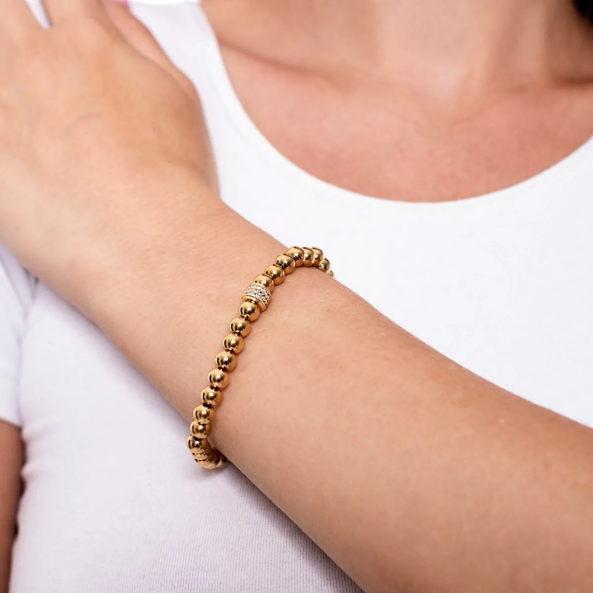 Mesmerizing | 18k Gold | Crystal Pavé Expression Bracelet