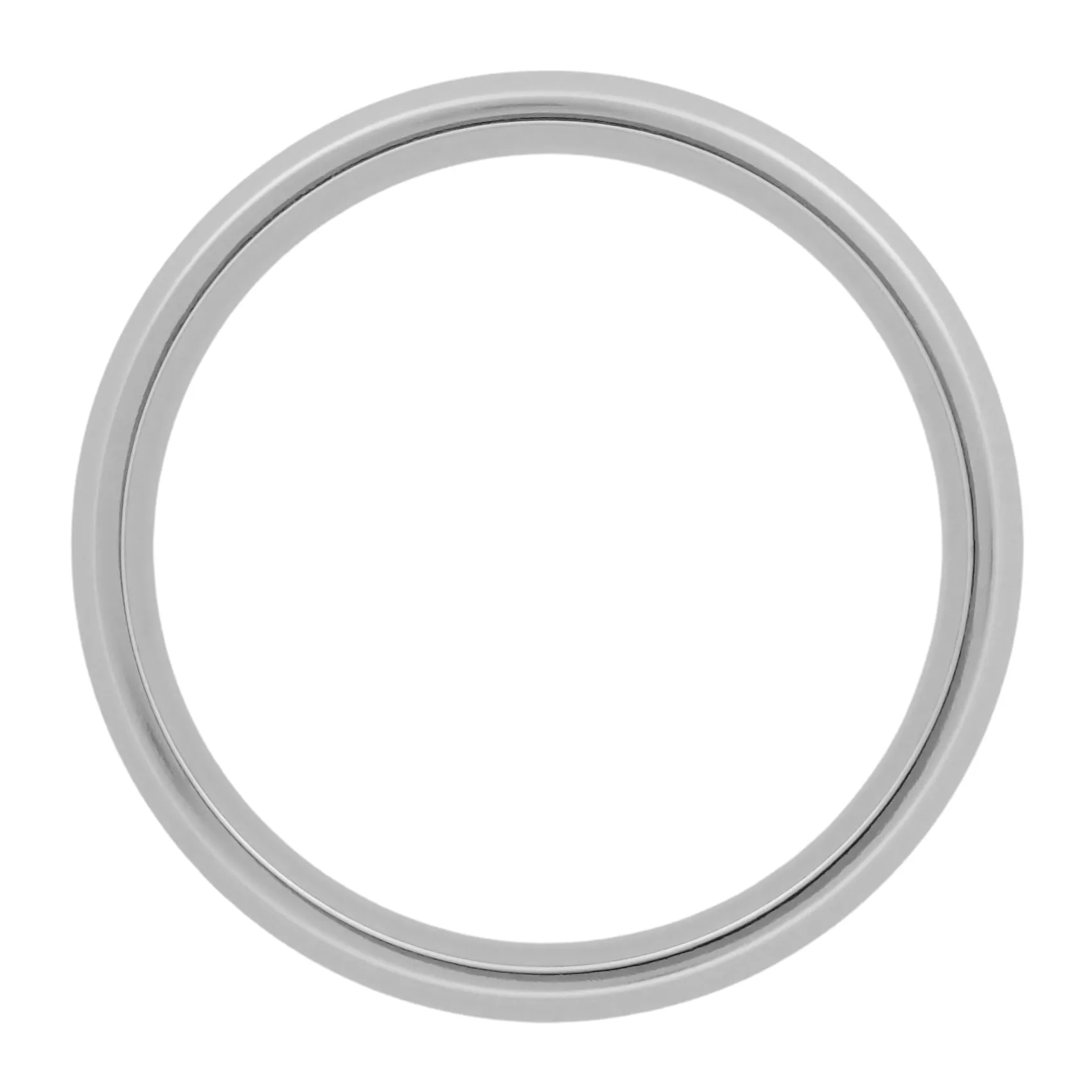 Mid Century Modern Men's Double Milgrain Center Wedding Band in White Gold - 6mm Wide - 10K, 14K or 18K