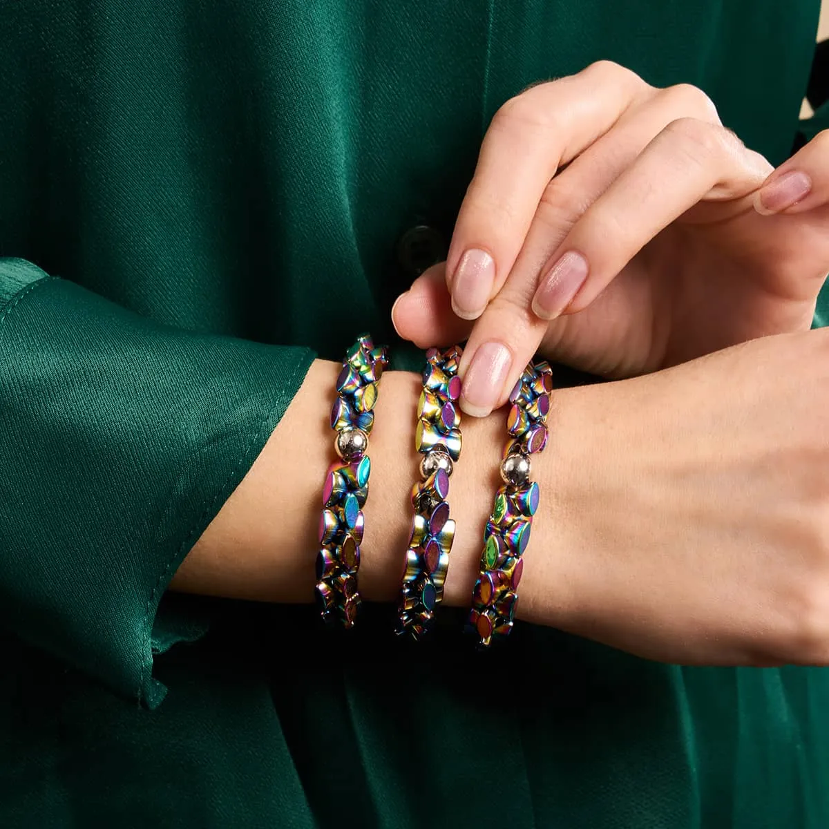 Midnight Rainbow | Monroe Links | Hourglass Bracelet