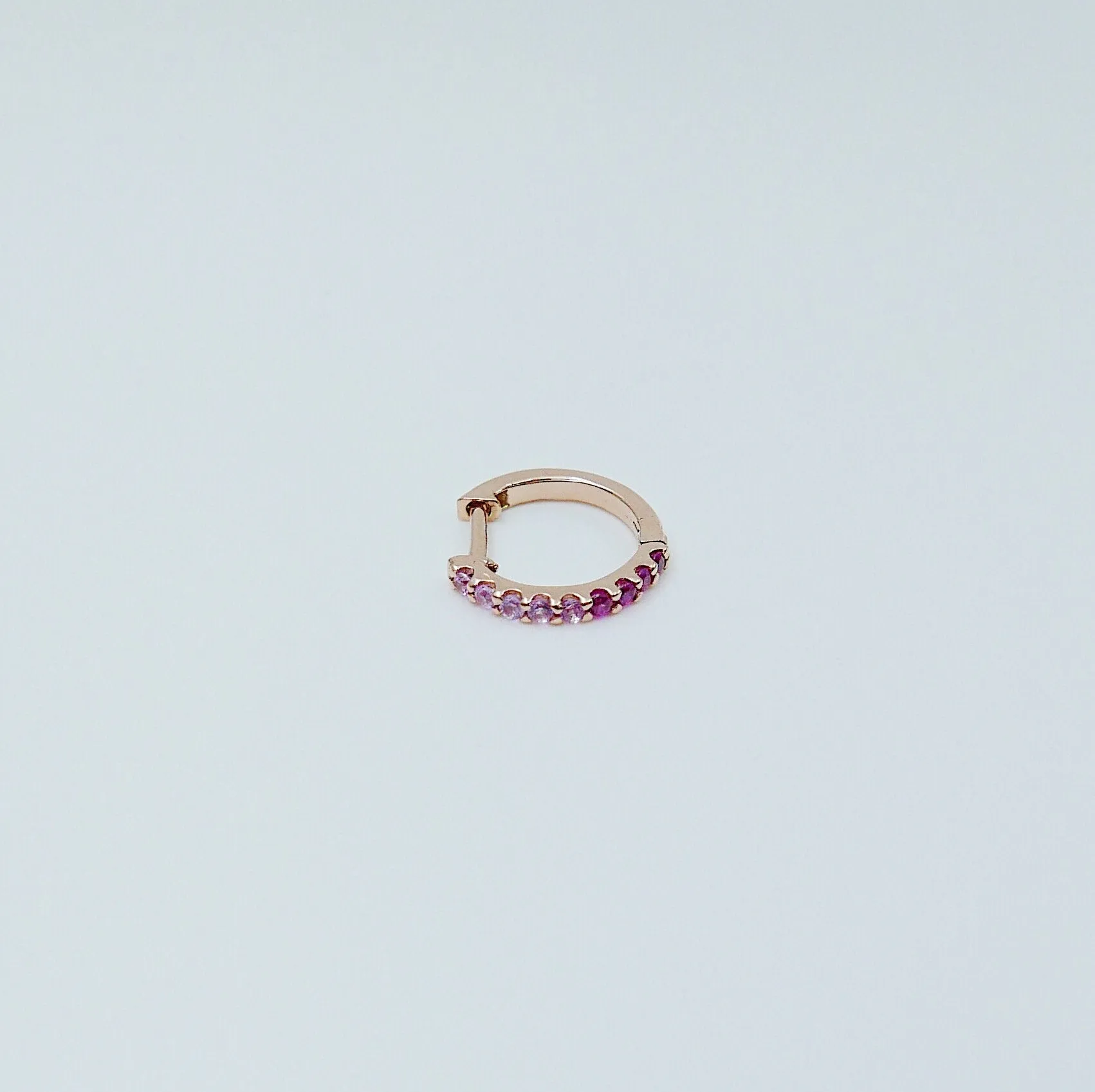 Mini Bi-Color Hoop Earring