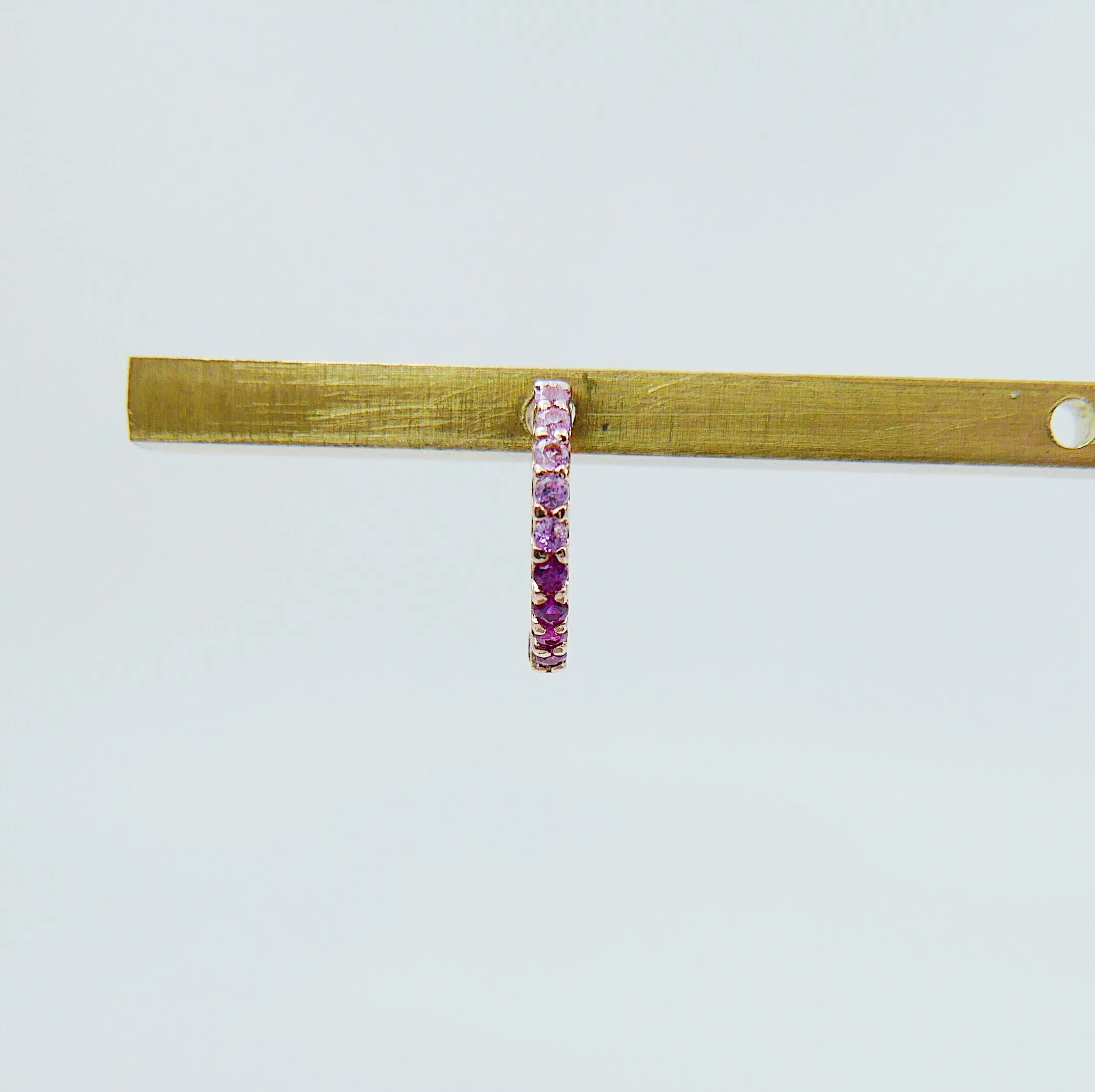 Mini Bi-Color Hoop Earring