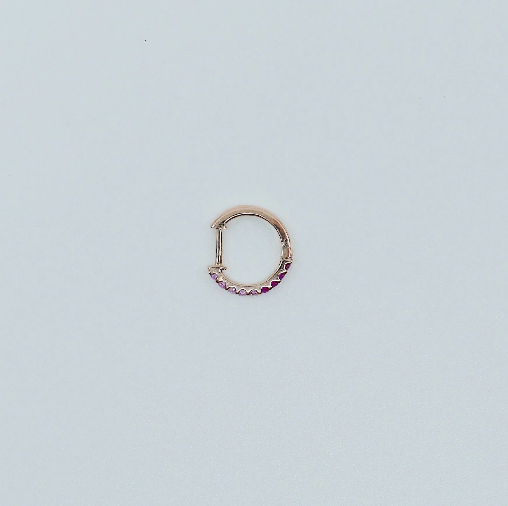 Mini Bi-Color Hoop Earring
