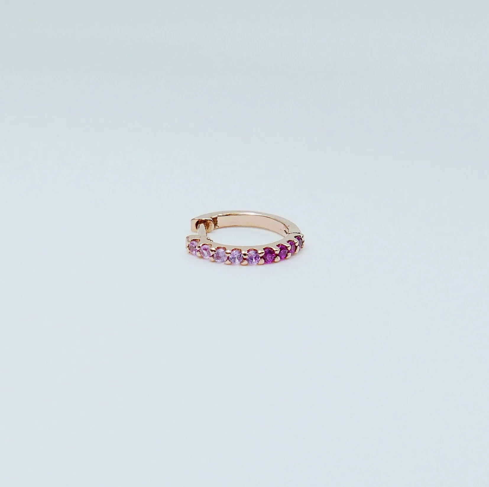 Mini Bi-Color Hoop Earring