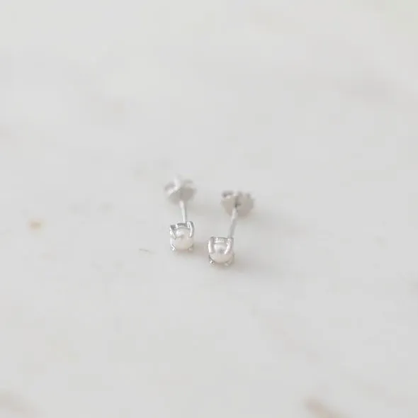 Mini Pearl Studs - Gold & Silver