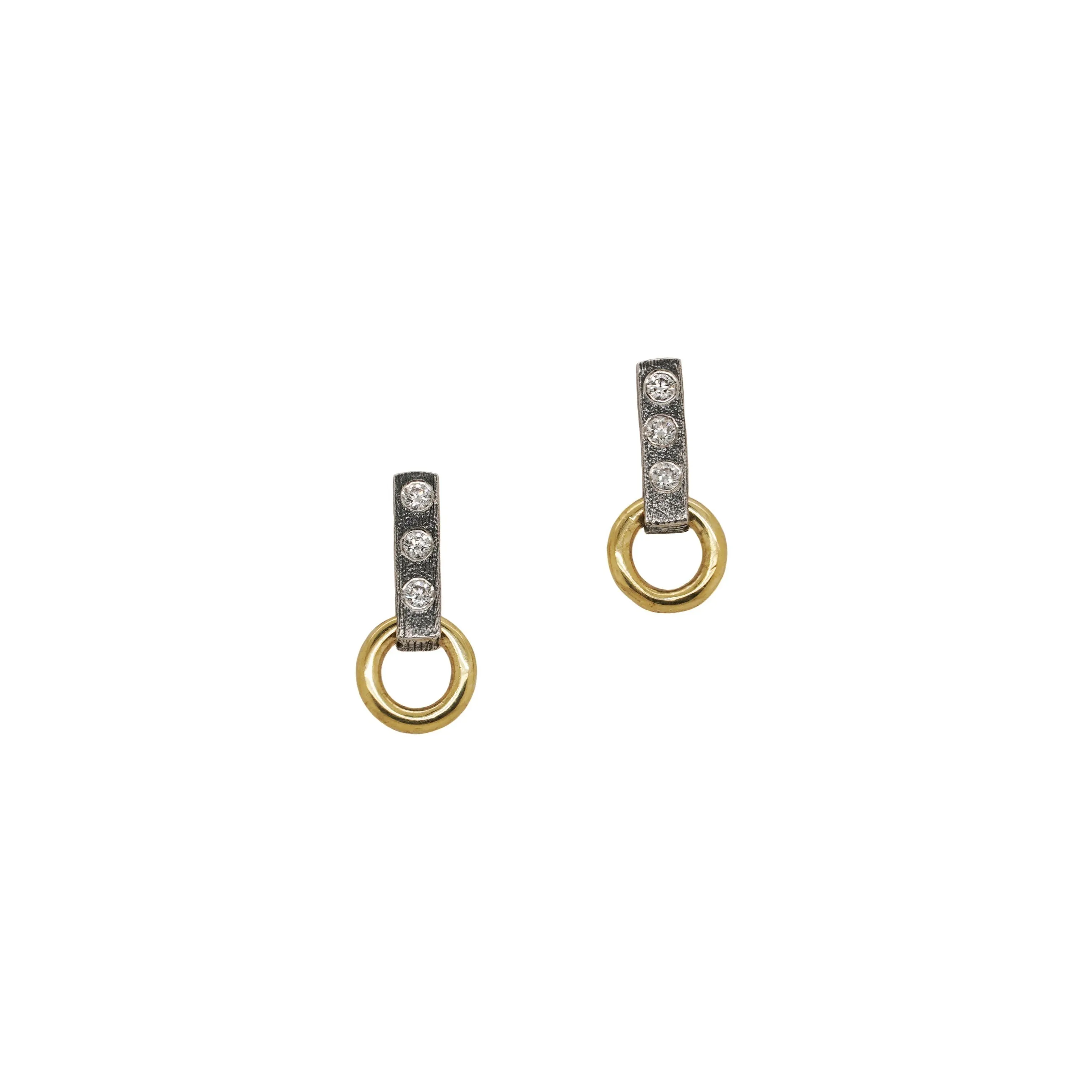 Mixed Metal Porto Stud Small