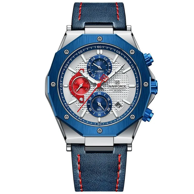 MODE LEATHER BAND CHRONOGRAPH | Stylish leather timepiece