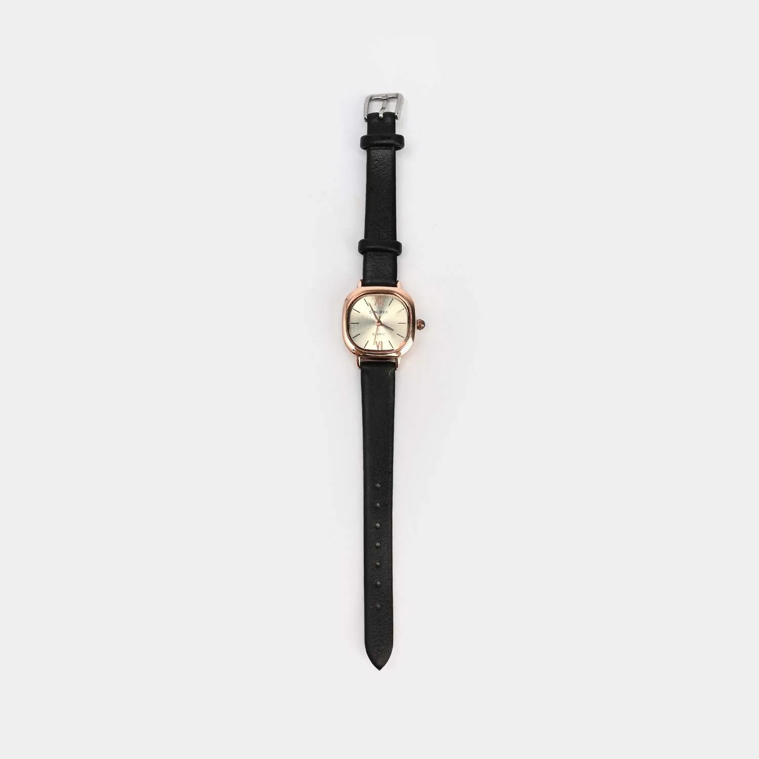 Modern Elegance Round Dial Watch