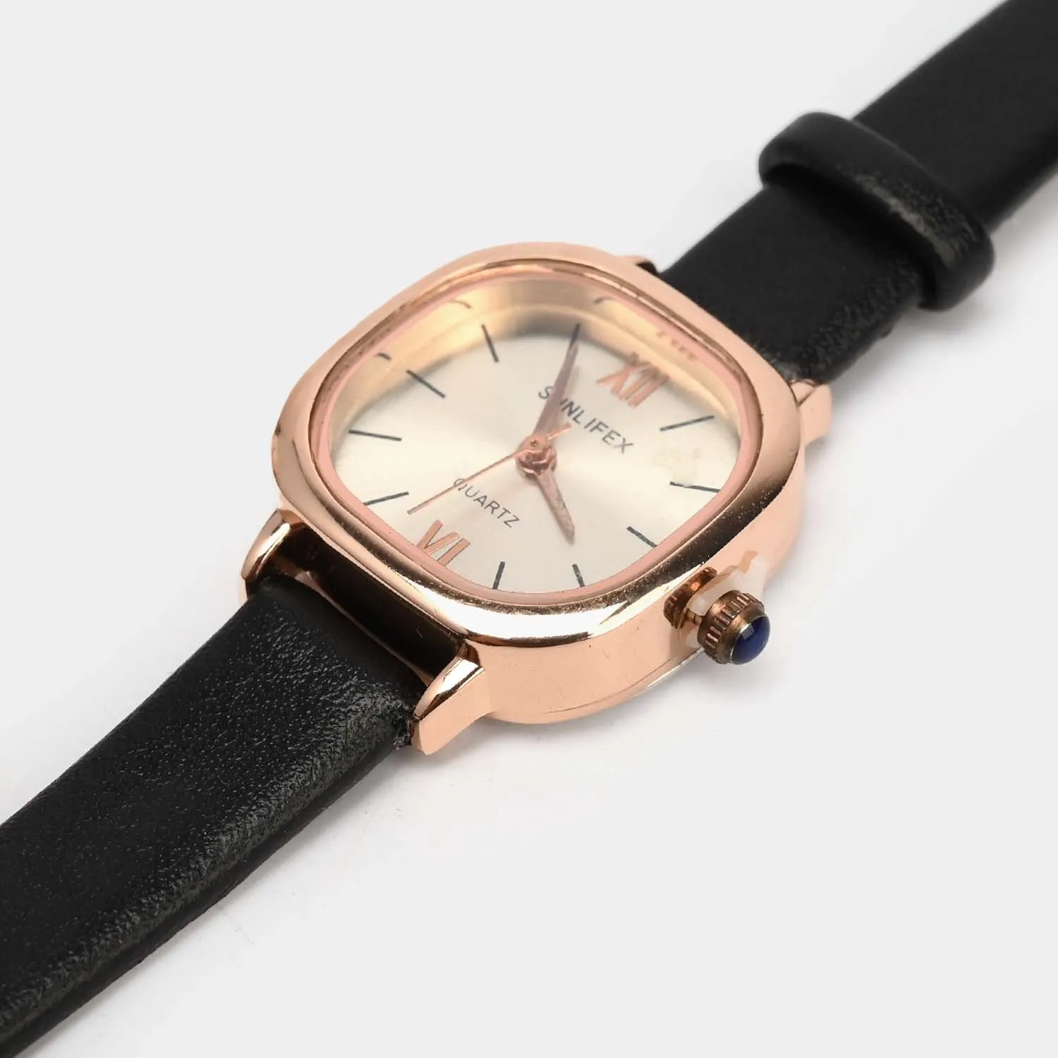 Modern Elegance Round Dial Watch