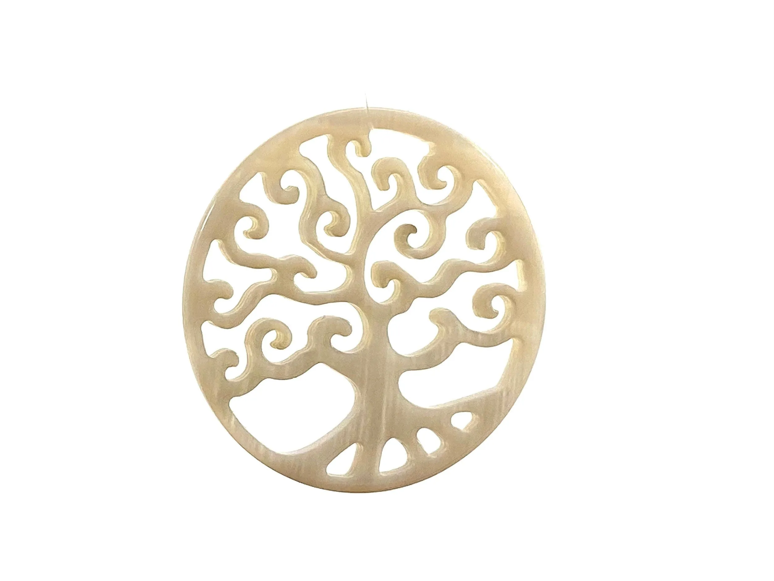 Mother Of Pearl Circle Tree Shell, Sku#M277