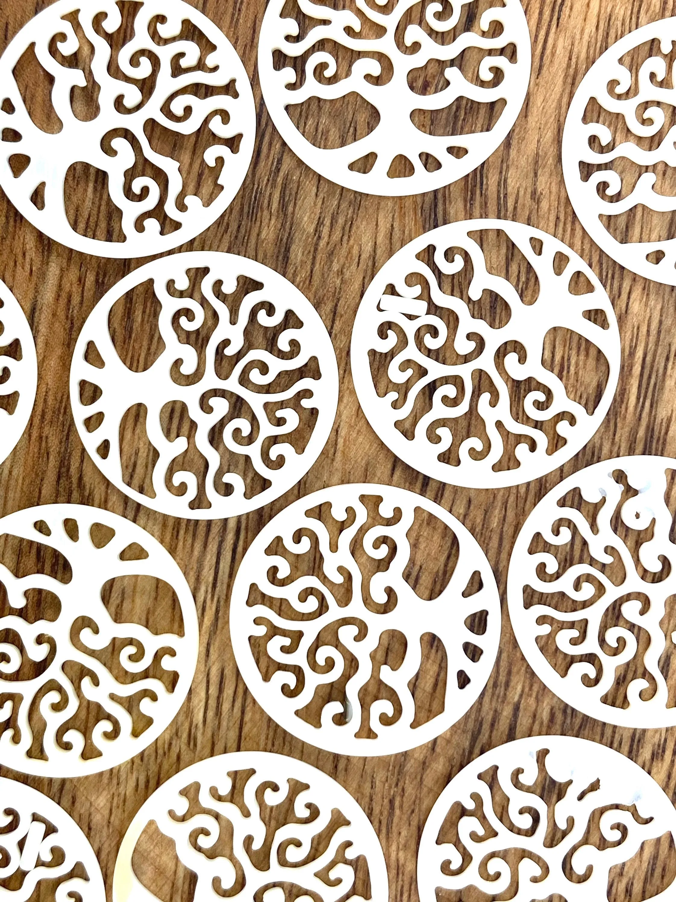 Mother Of Pearl Circle Tree Shell, Sku#M277