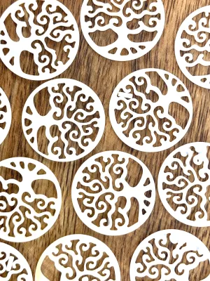 Mother Of Pearl Circle Tree Shell, Sku#M277