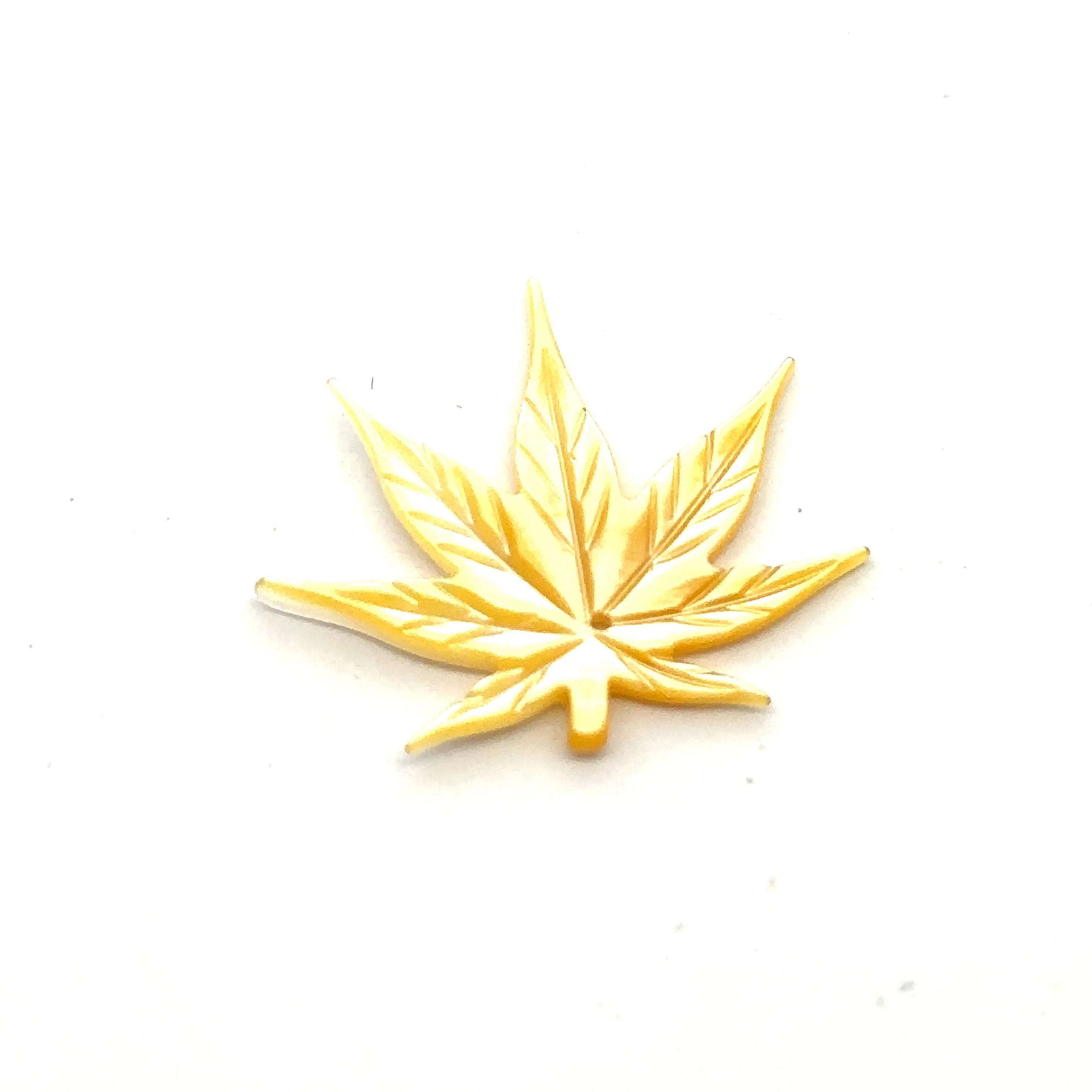 Mother Of Pearl Marijuana Leaf Shell, Sku#M269