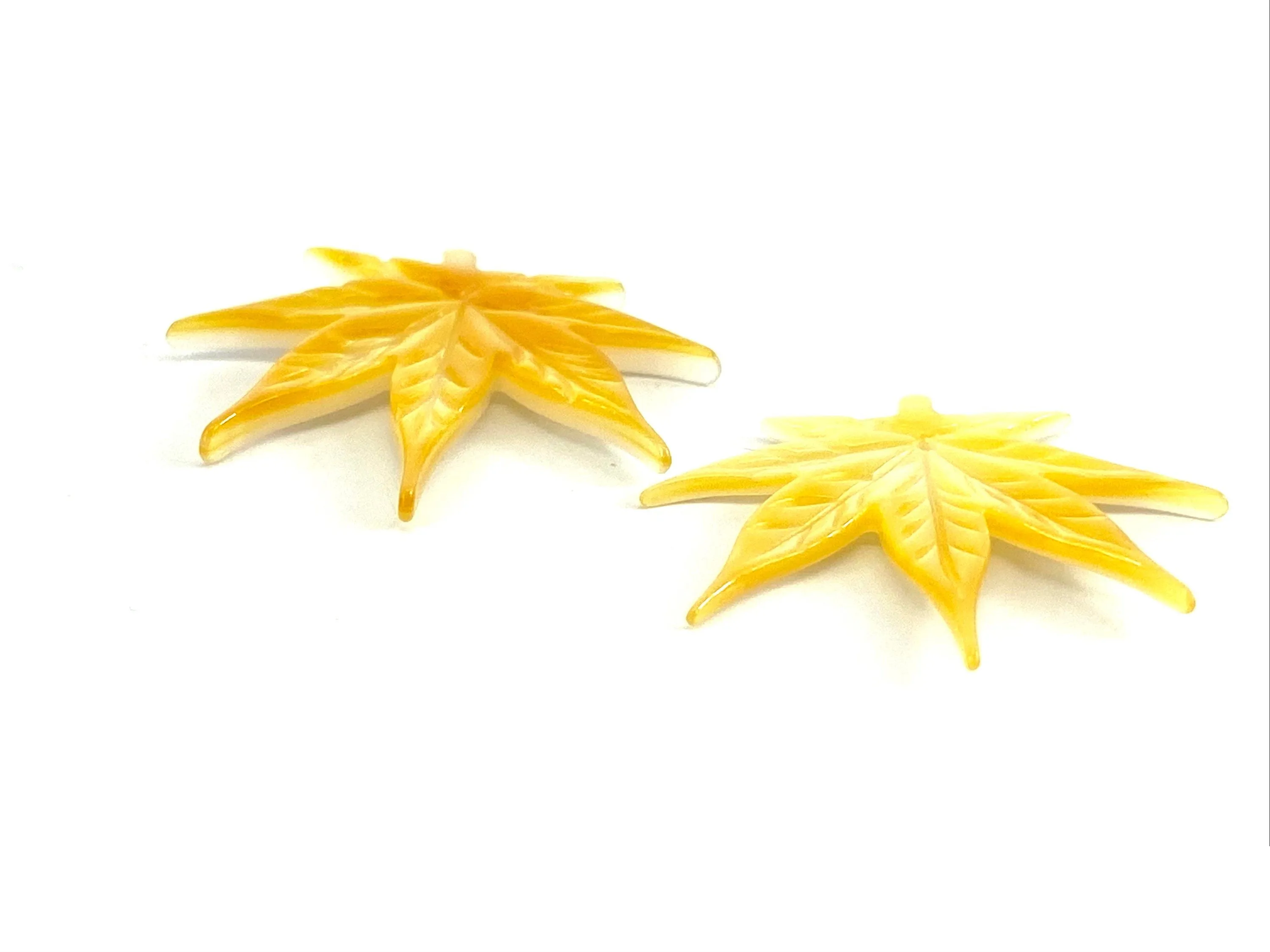 Mother Of Pearl Marijuana Leaf Shell, Sku#M269