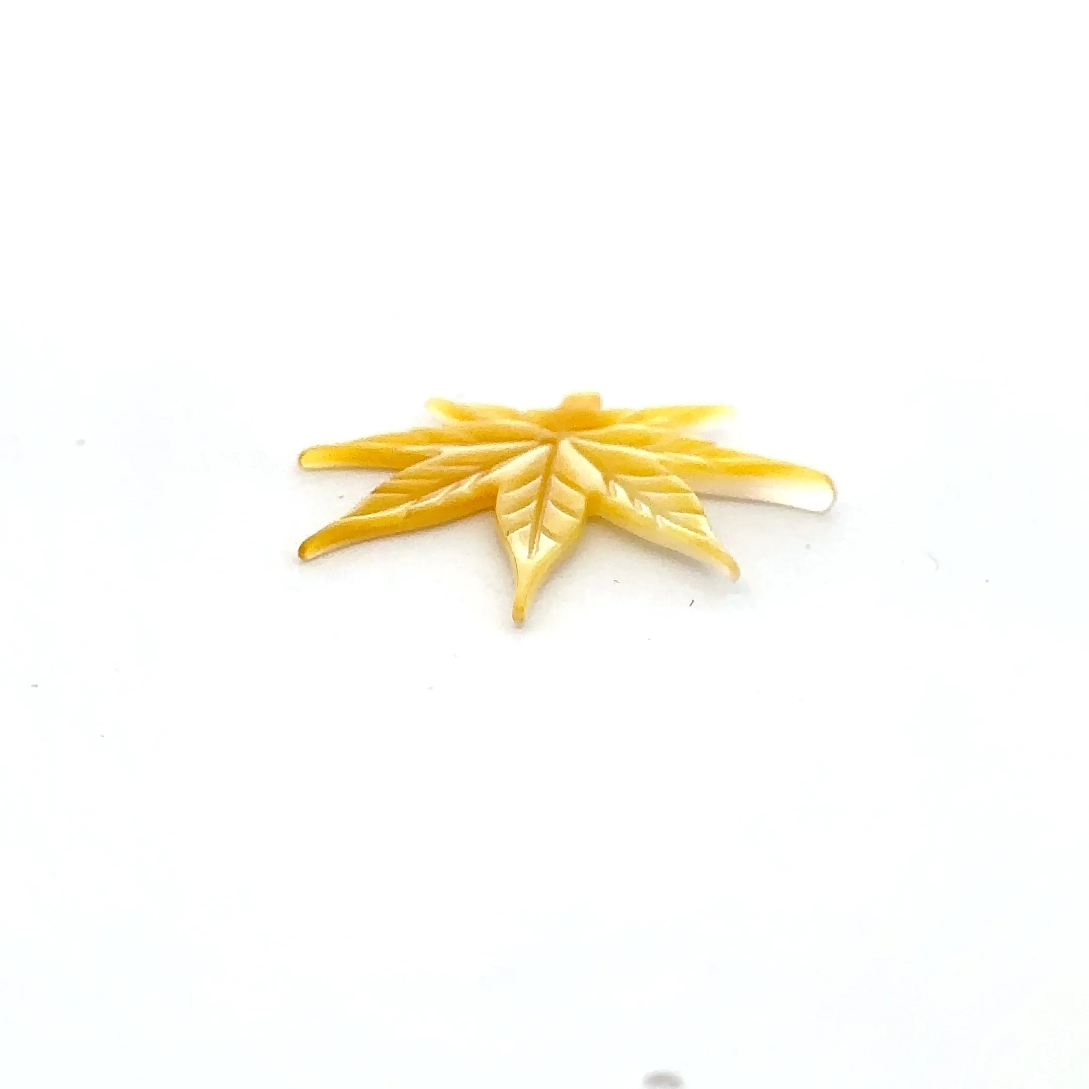 Mother Of Pearl Marijuana Leaf Shell, Sku#M269