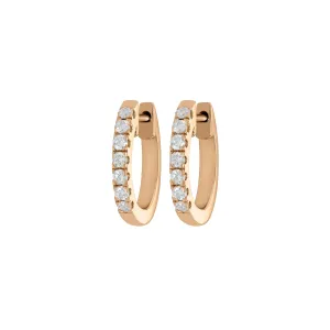 Myer Small Diamond Hoop Earrings