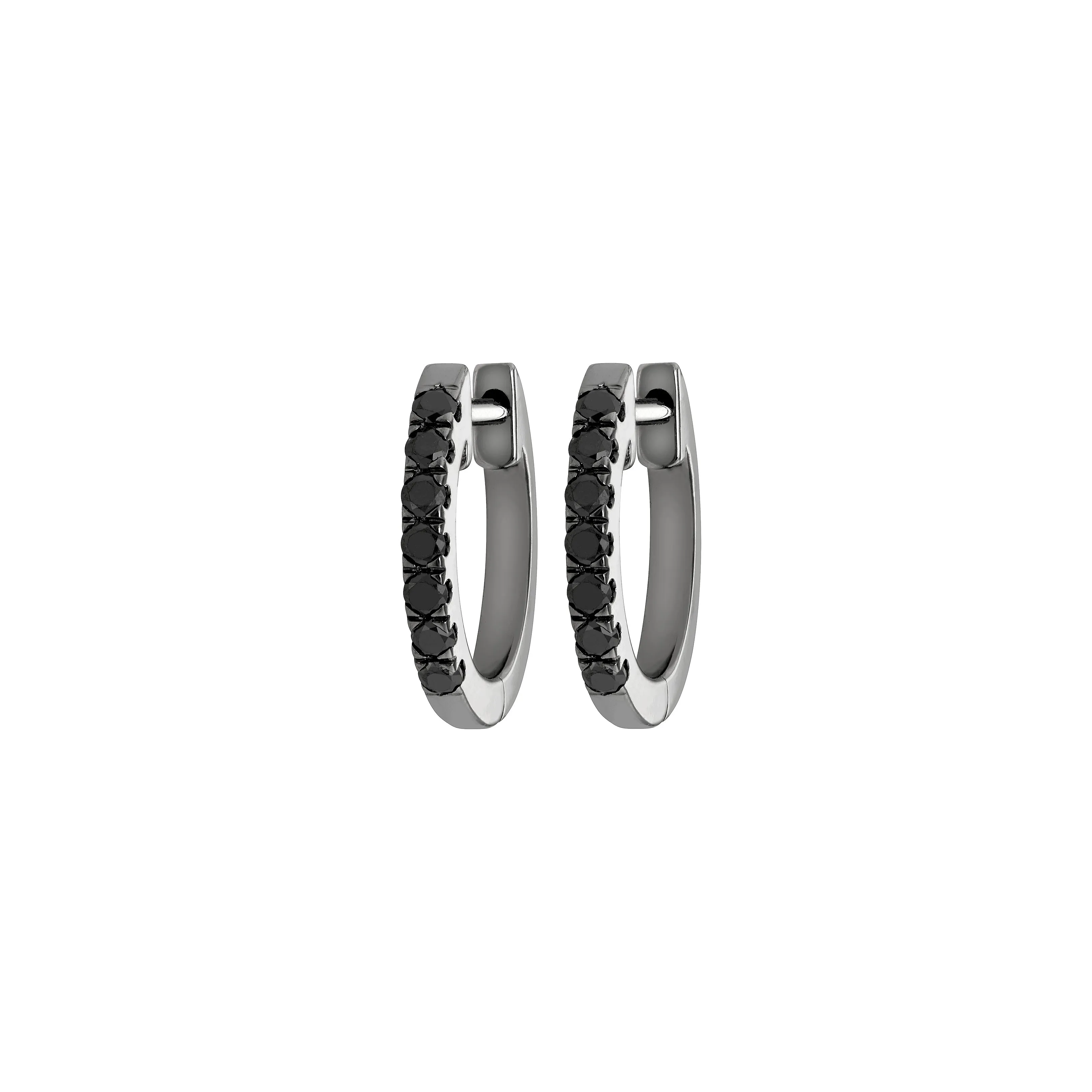 Myer Small Diamond Hoop Earrings