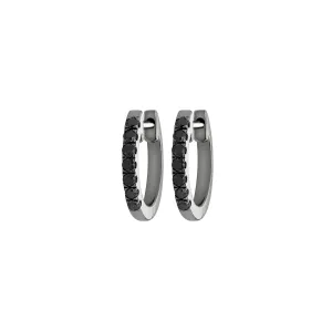 Myer Small Diamond Hoop Earrings
