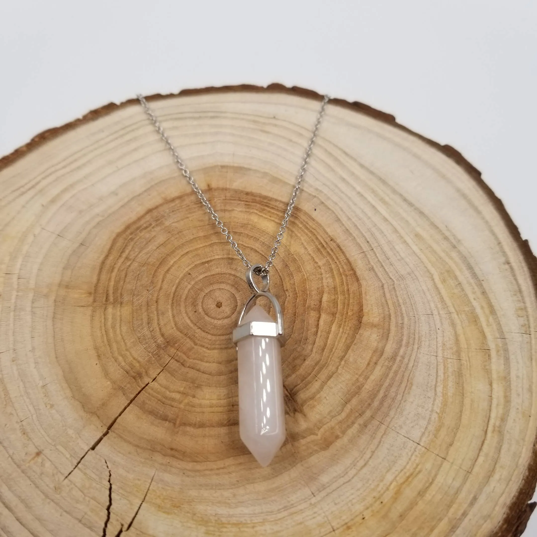 Natural Healing Stone Pendant Necklace