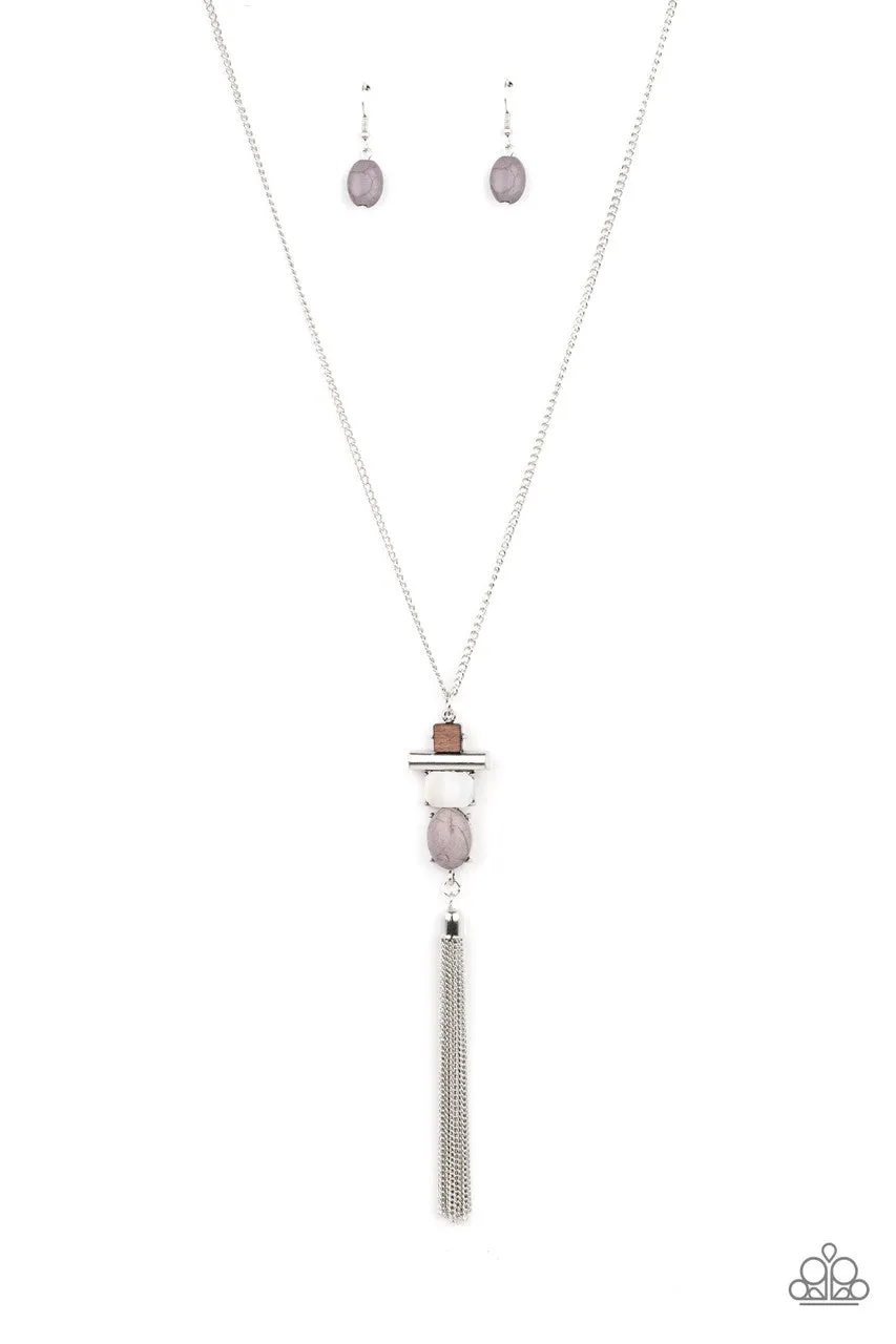 Natural Novice Silver Paparazzi Necklace
