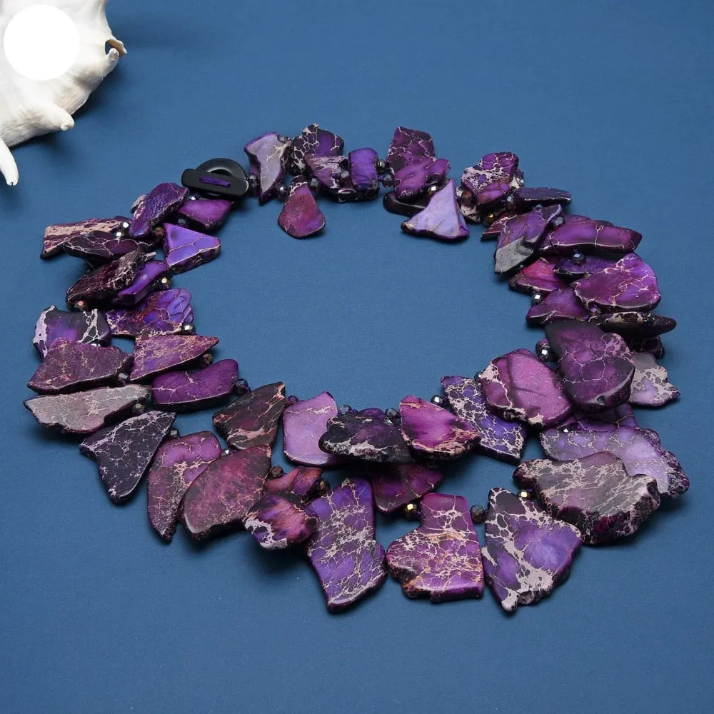 Natural Purple Sea Necklace
