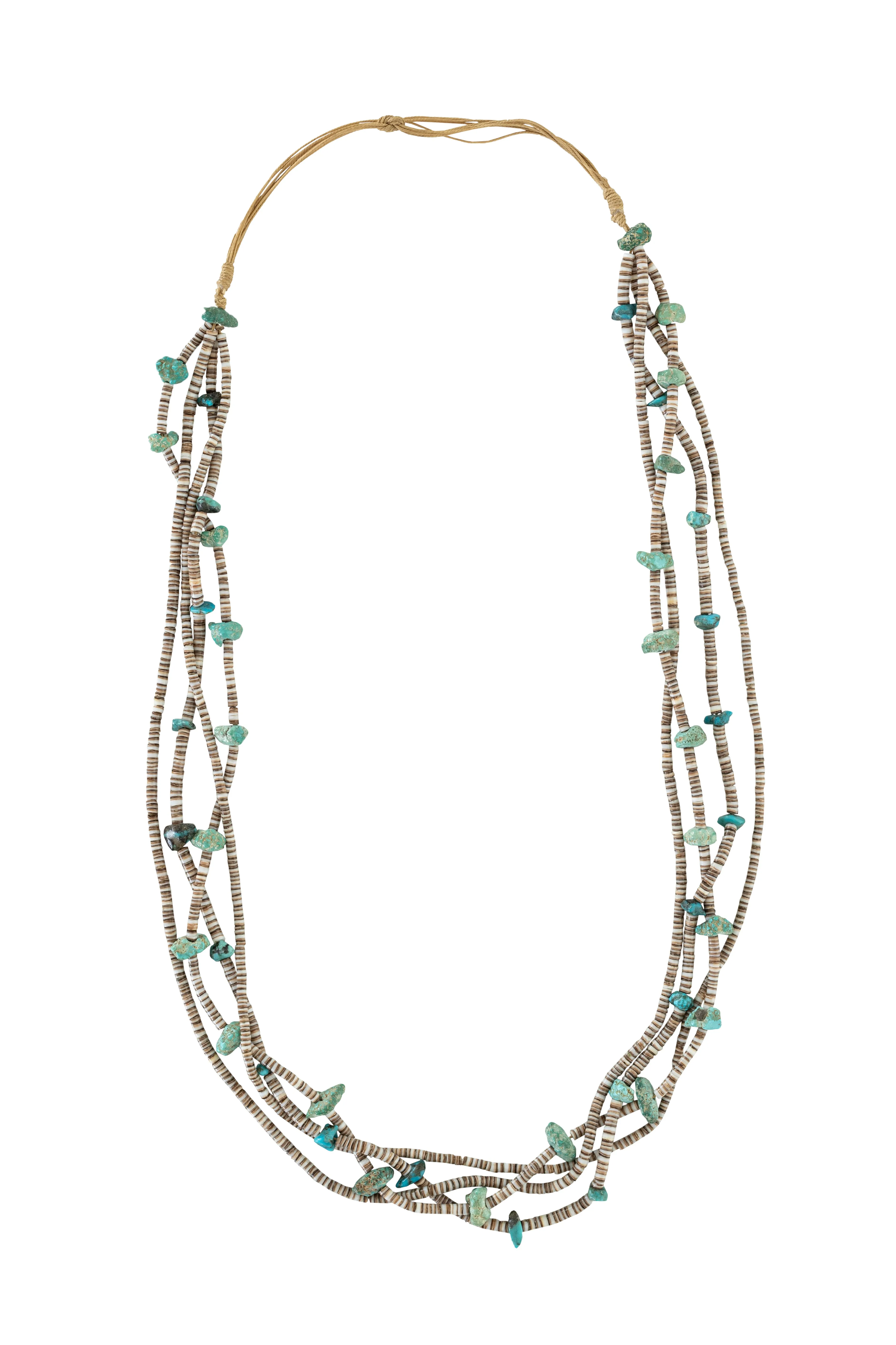 Necklace, Natural Stone, Turquoise, Vintage,1701