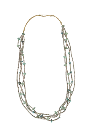 Necklace, Natural Stone, Turquoise, Vintage,1701