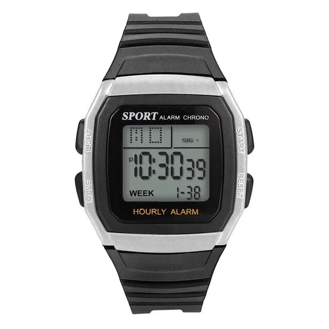 New Men Waterproof Wrist Watch High-End Multi-Function 30M Sports Waterproof Electronic Watch LED man Fitness Multi-function Q