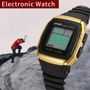 New Men Waterproof Wrist Watch High-End Multi-Function 30M Sports Waterproof Electronic Watch LED man Fitness Multi-function Q