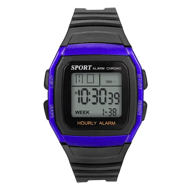New Men Waterproof Wrist Watch High-End Multi-Function 30M Sports Waterproof Electronic Watch LED man Fitness Multi-function Q