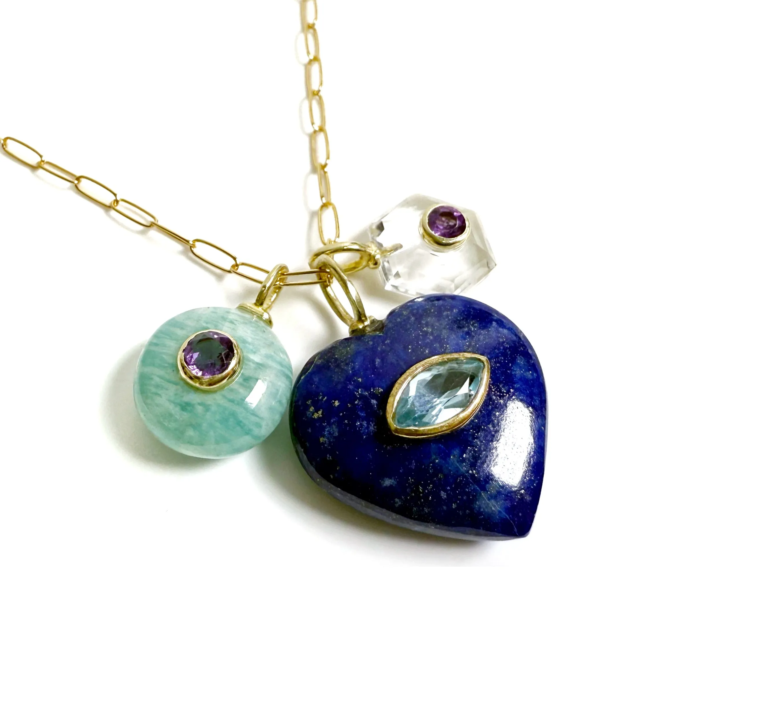 Ocean Pallet Natural Stone Necklace