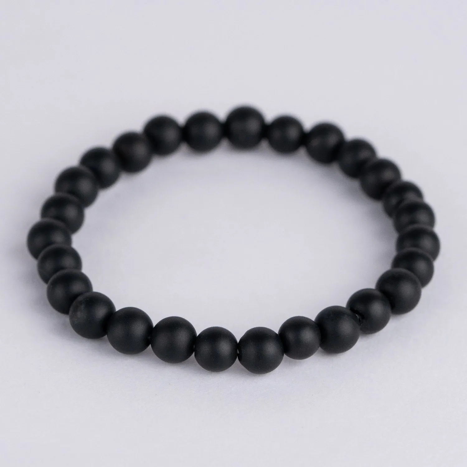 Onyx Natural Stone Elastic Bracelet