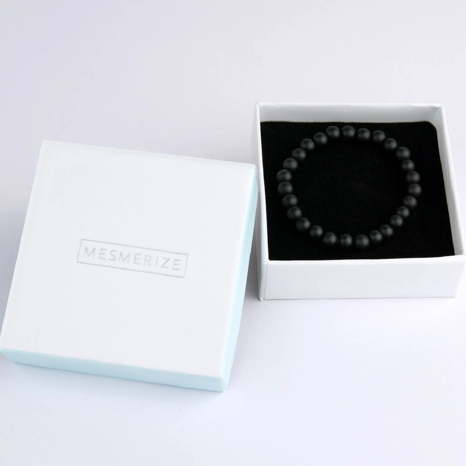 Onyx Natural Stone Elastic Bracelet