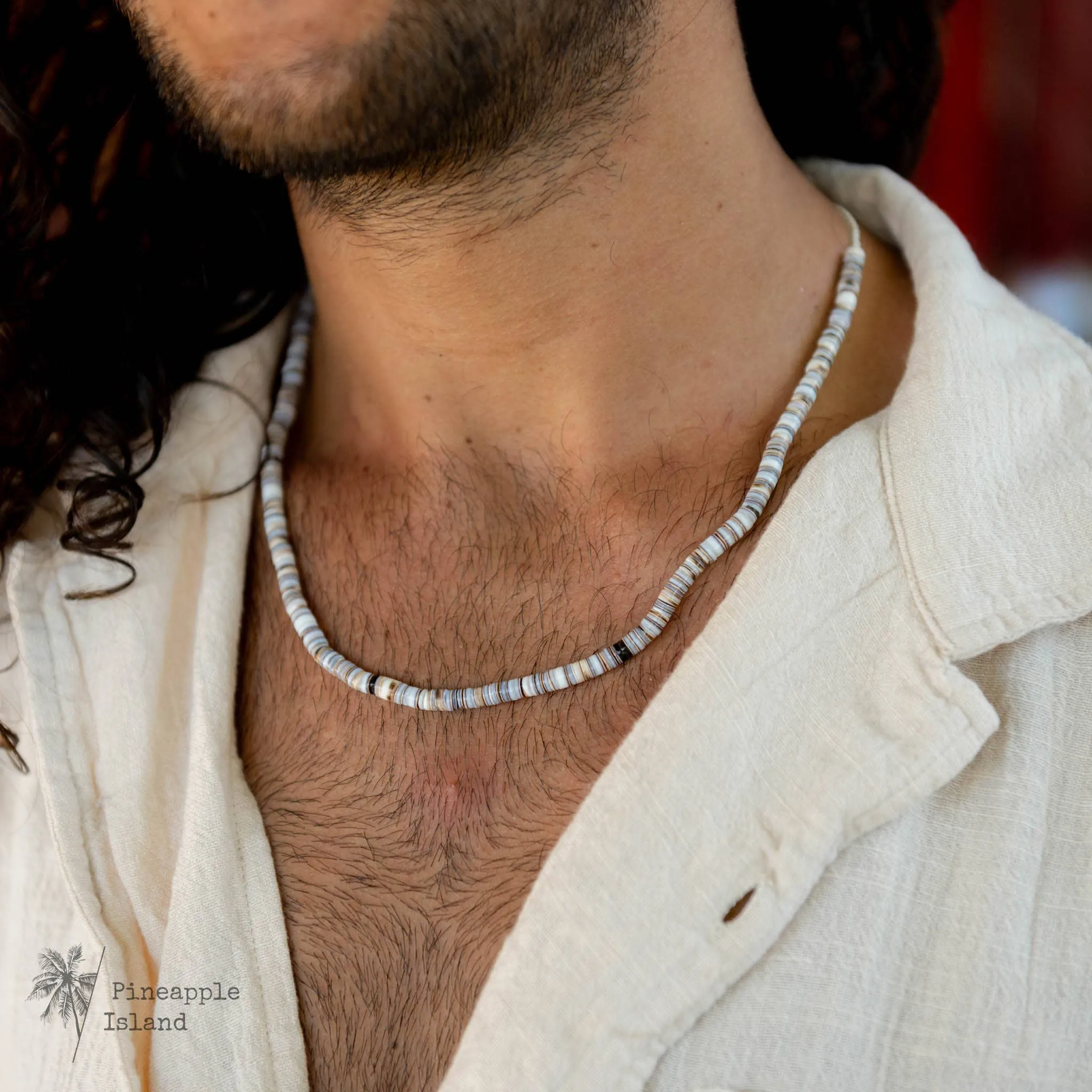 Pakui Natural Bead Necklace, by Pineapple Island