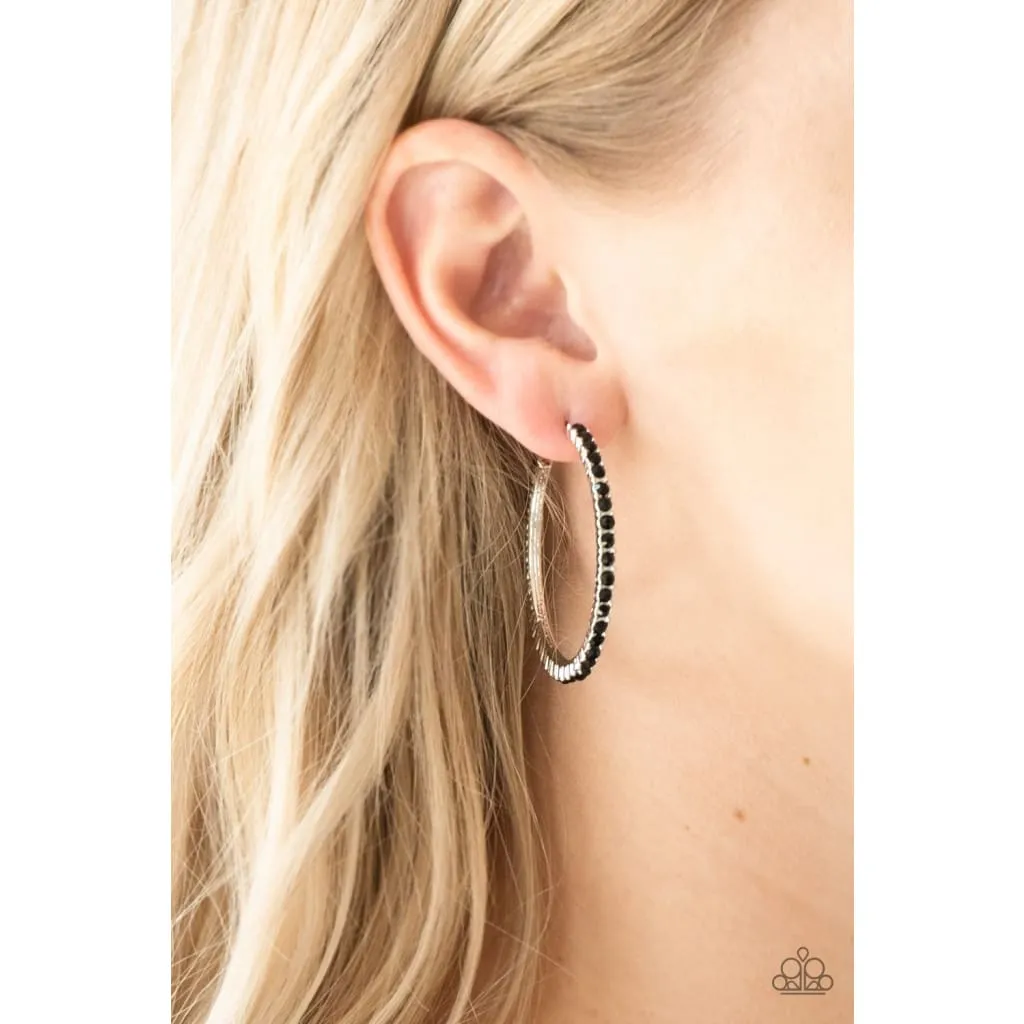 Paparazzi Must Be The Money - Black Earrings