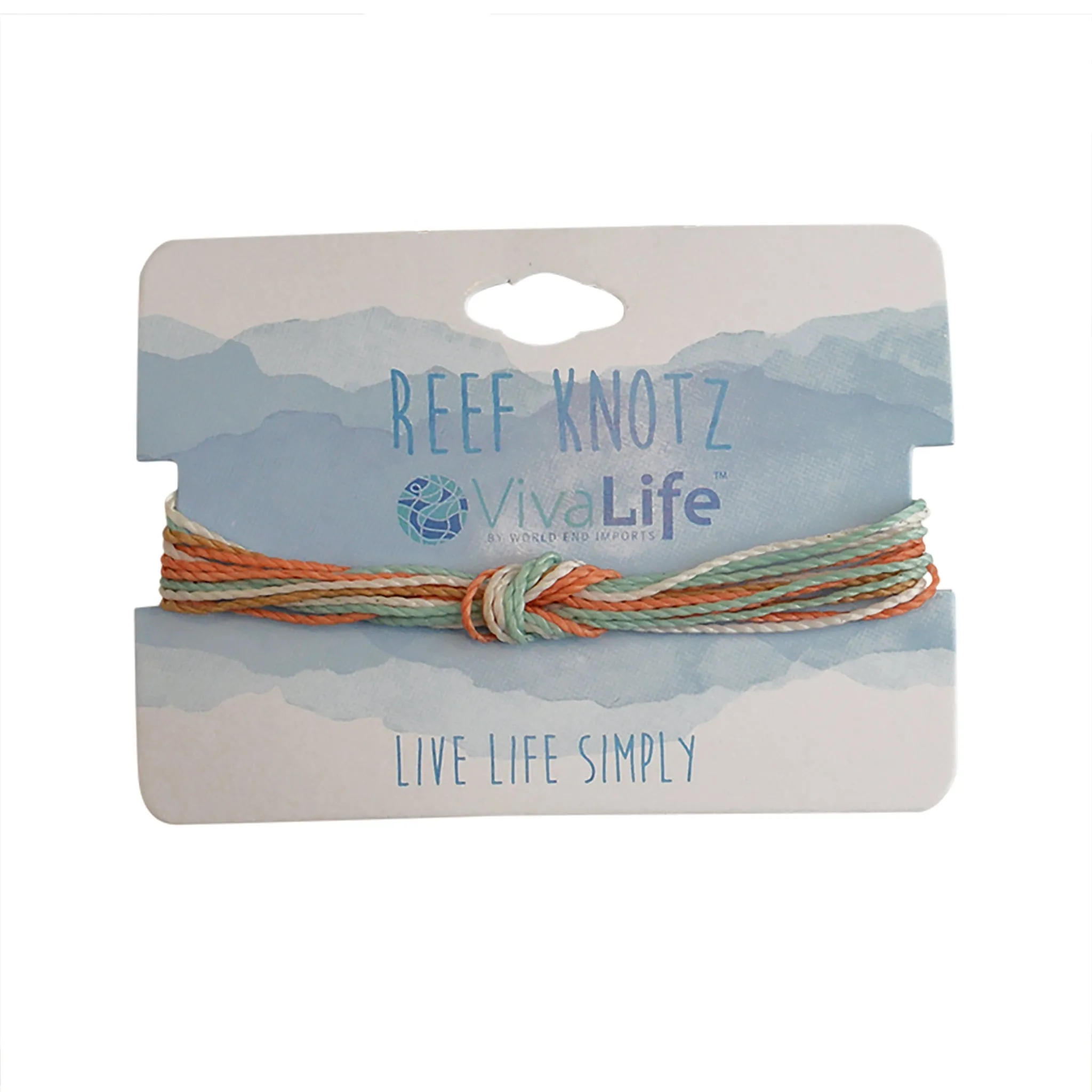 Pastel Hues Handmade Wax Cord Reef Knot Bracelet