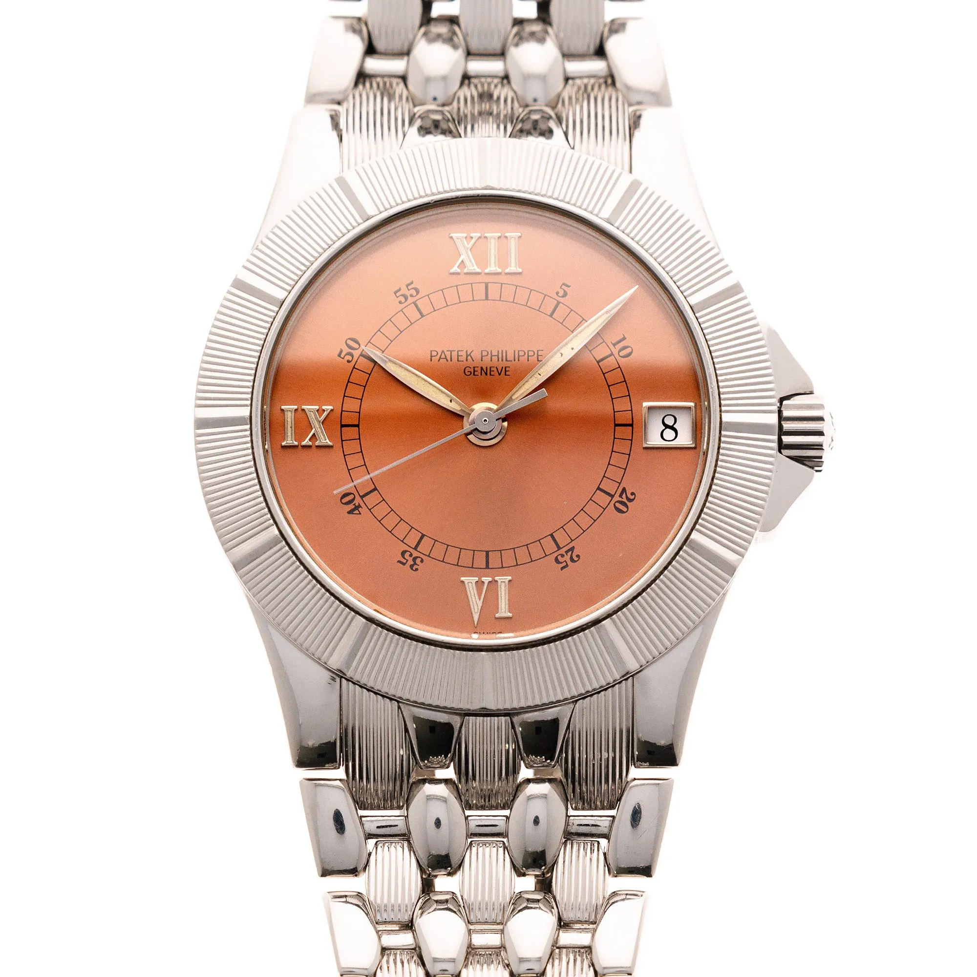 Patek Philippe Steel Neptune Watch Ref. 5080 with Salmon Dial