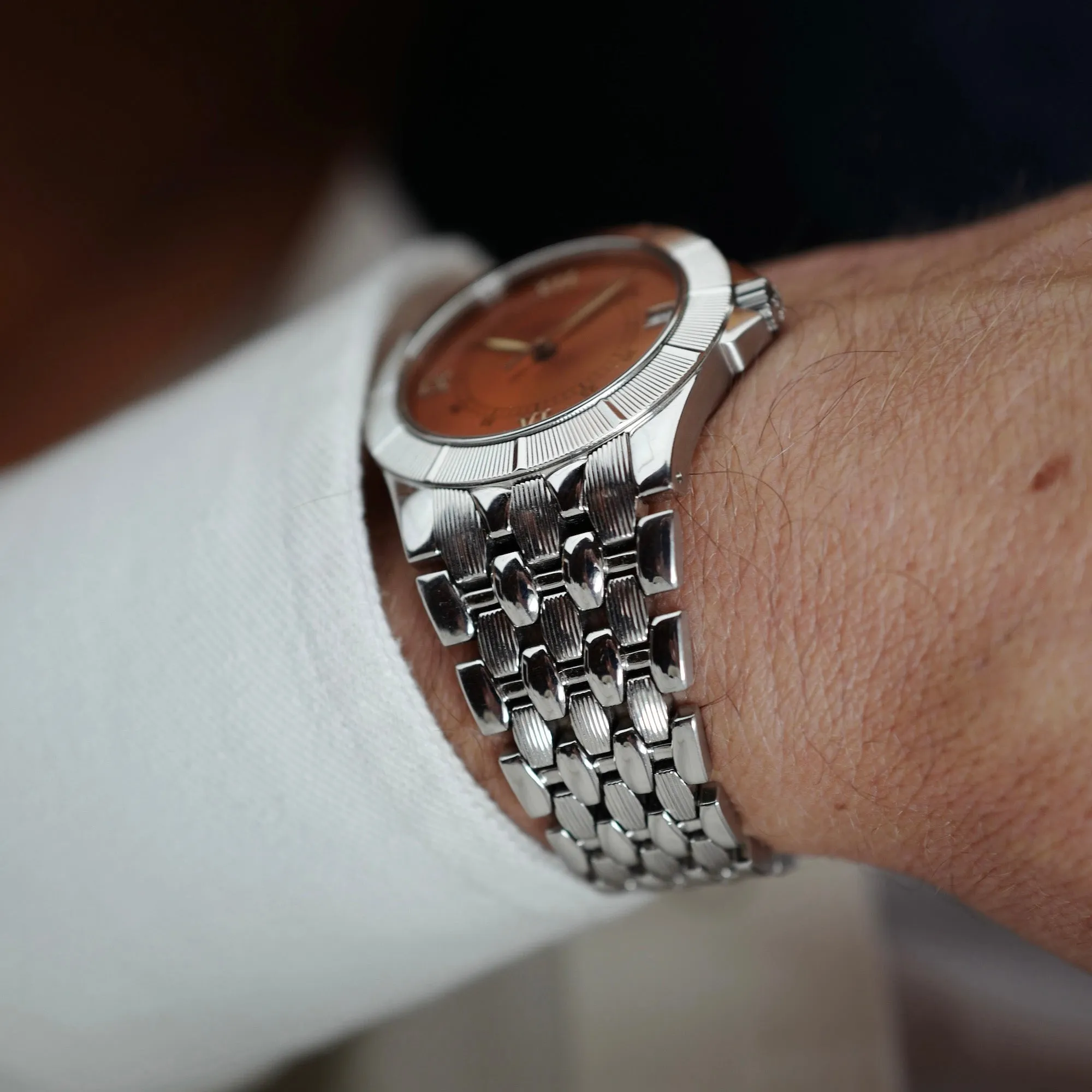 Patek Philippe Steel Neptune Watch Ref. 5080 with Salmon Dial