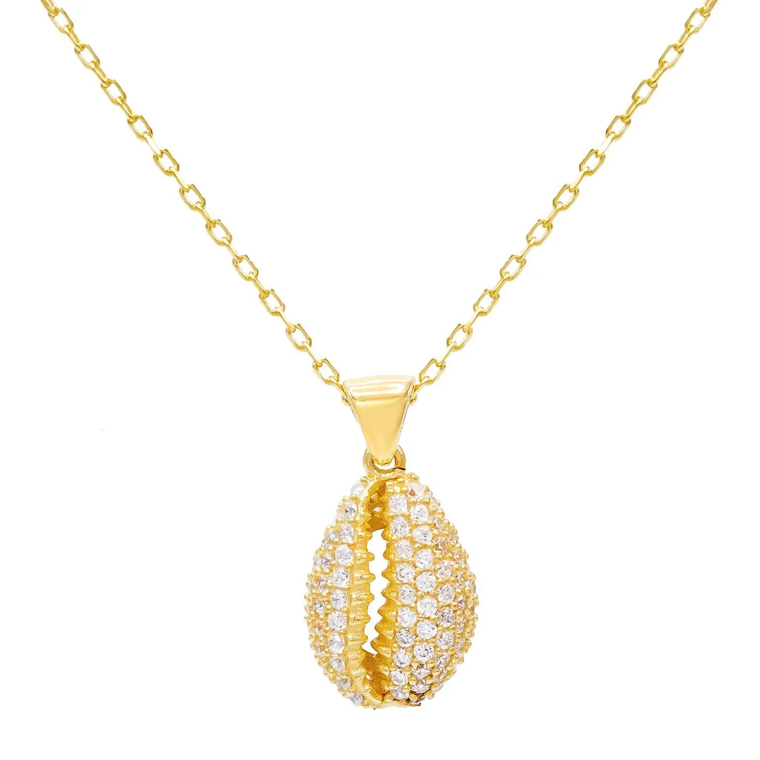 Pavé Shell Necklace