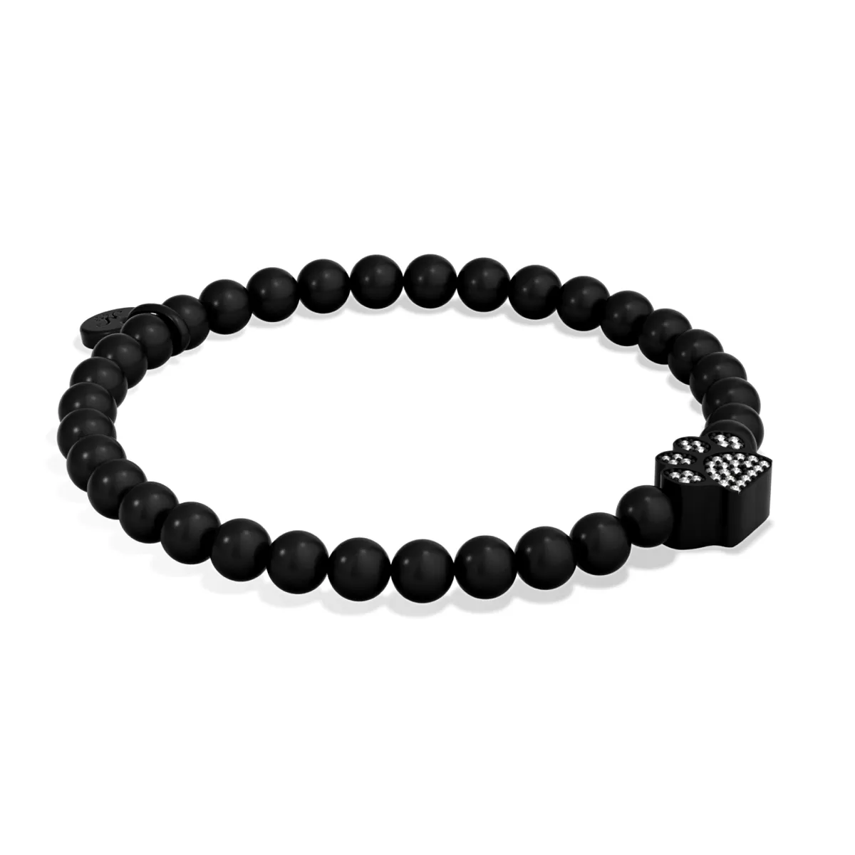 Paw | Gunmetal | Crystal Pup Print