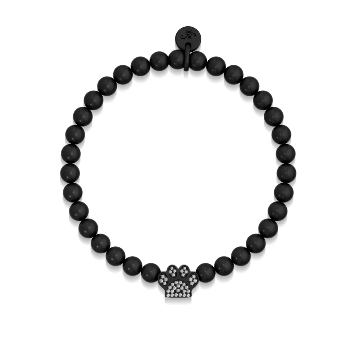 Paw | Gunmetal | Crystal Pup Print