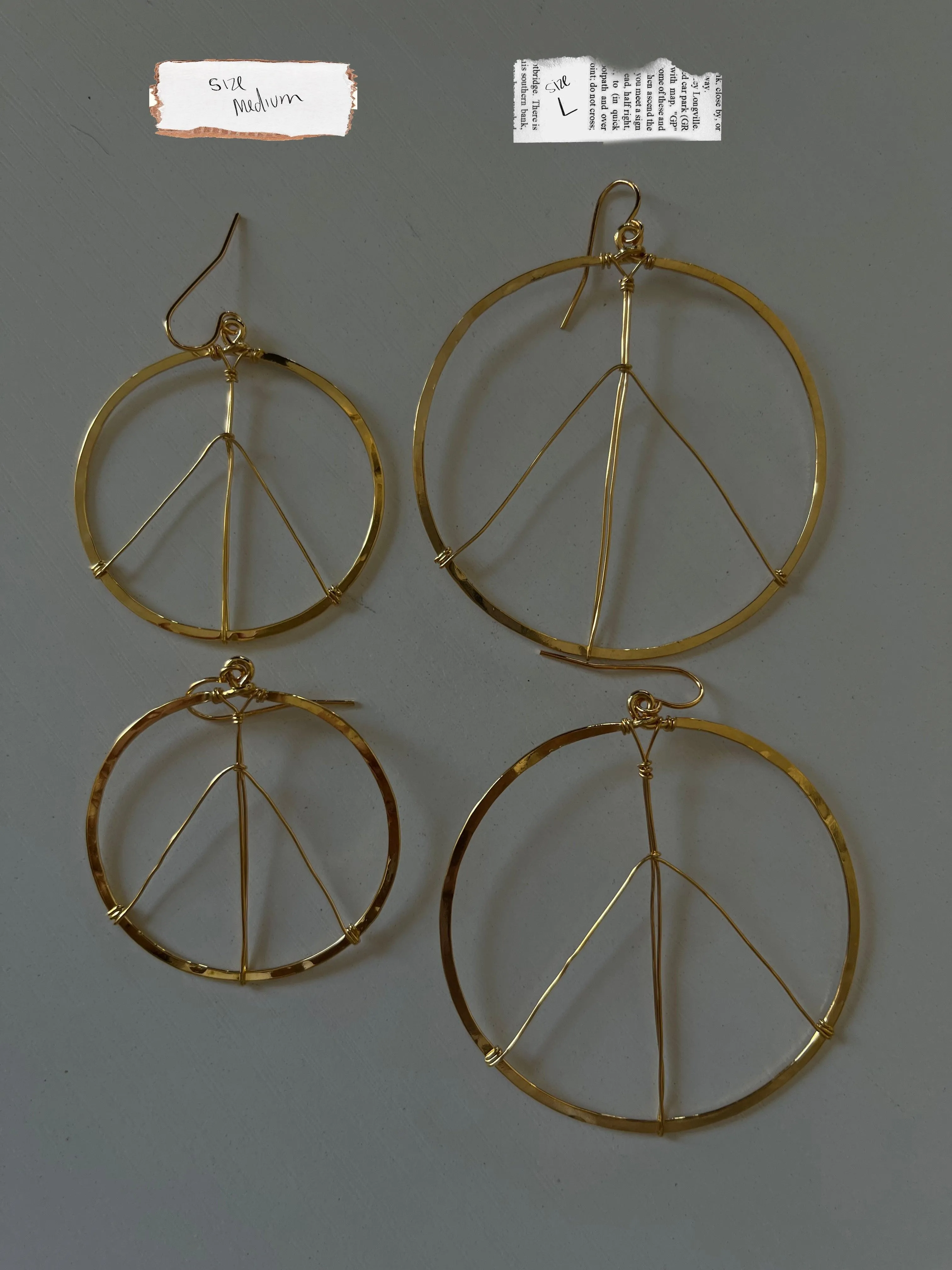 Peace Sign Earrings