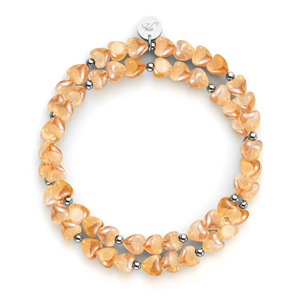 Peach Sweetheart | .925 Sterling Silver | Fairy Glass Wrap