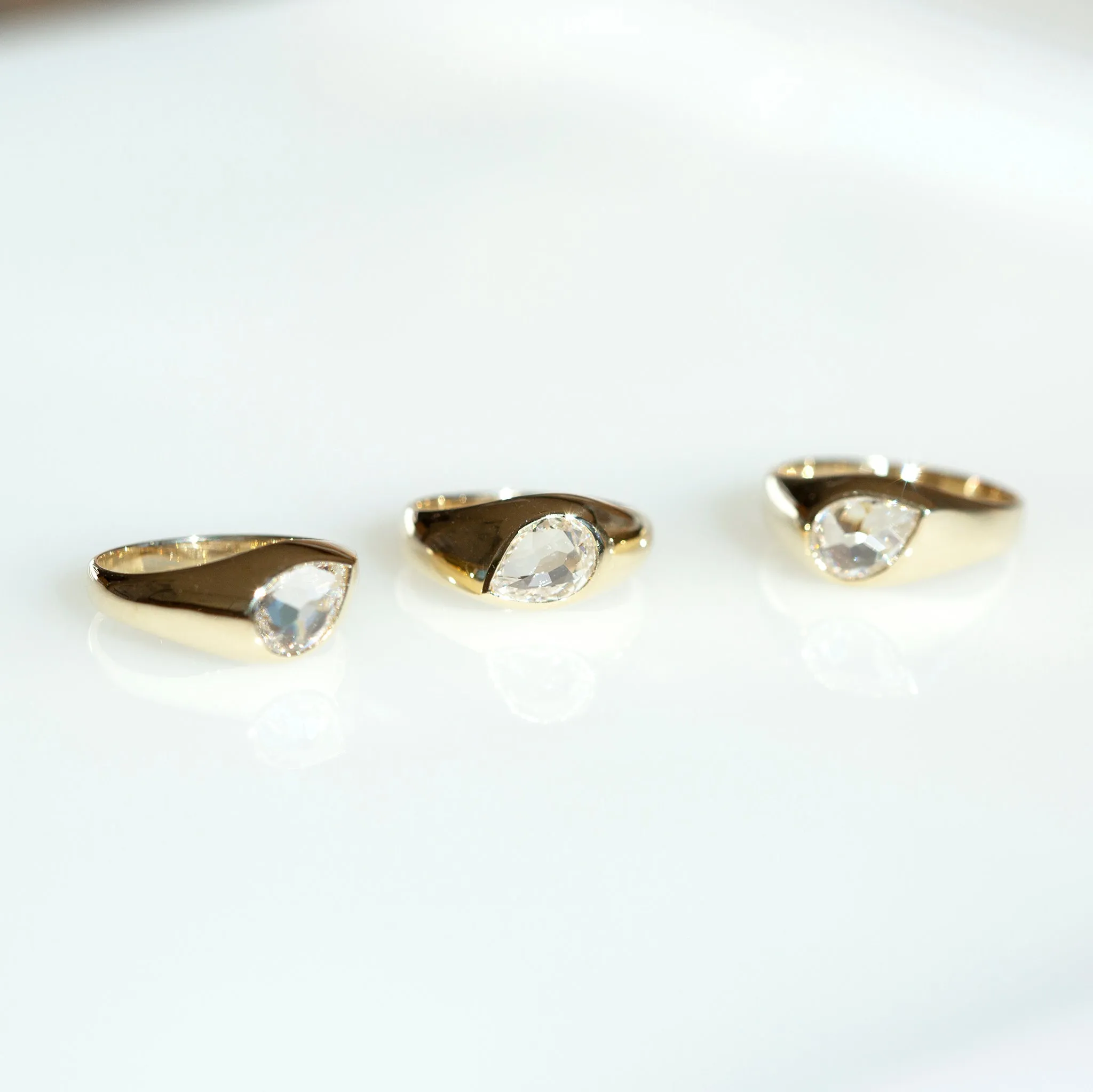 Pear Signet Ring