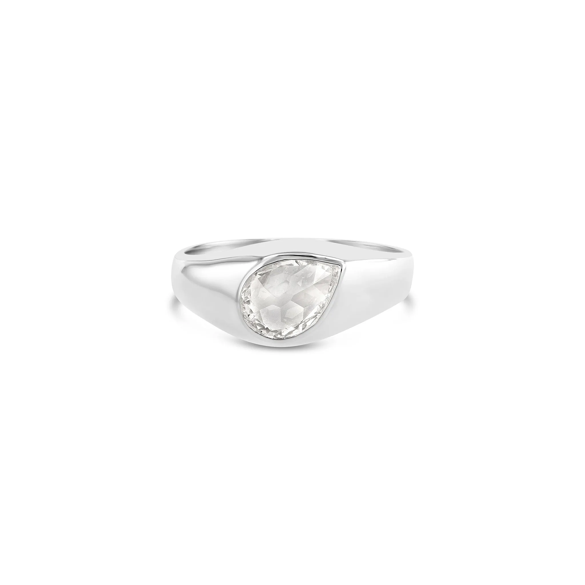 Pear Signet Ring
