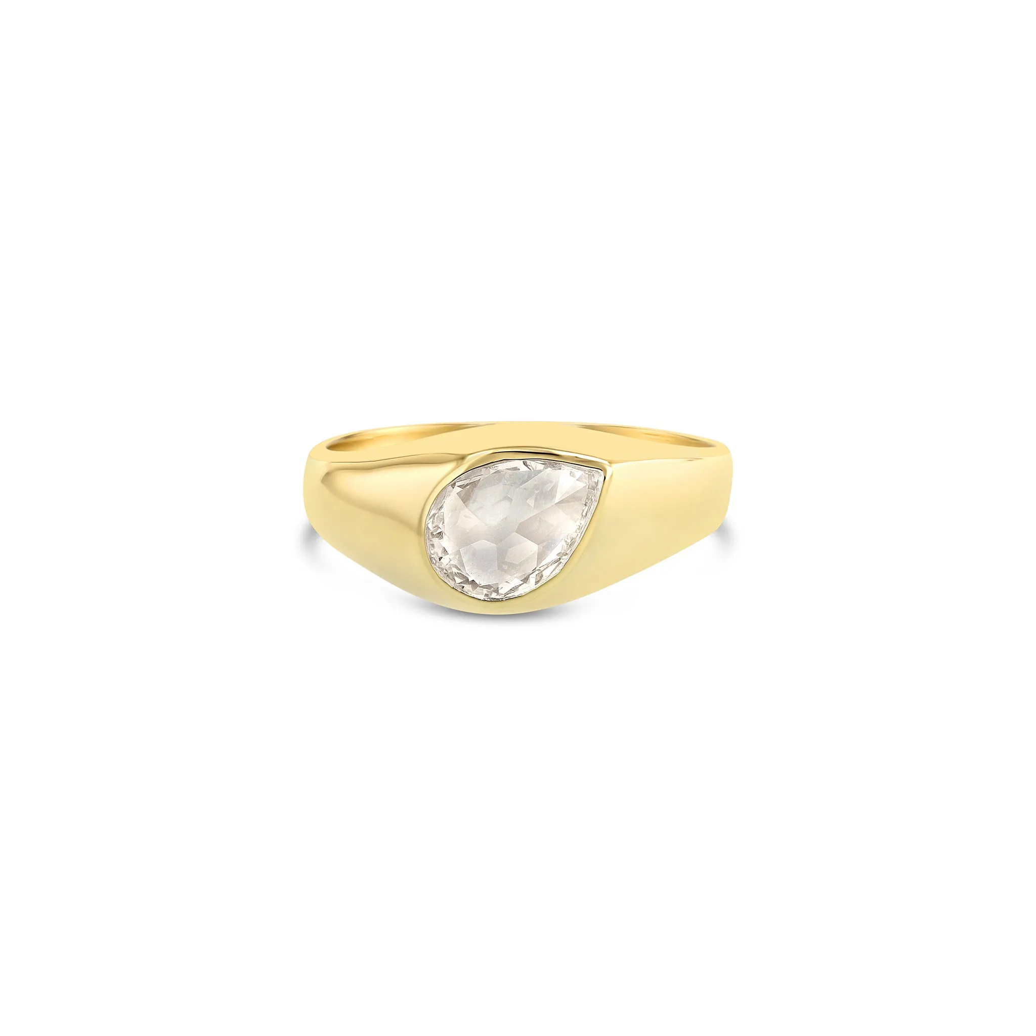 Pear Signet Ring