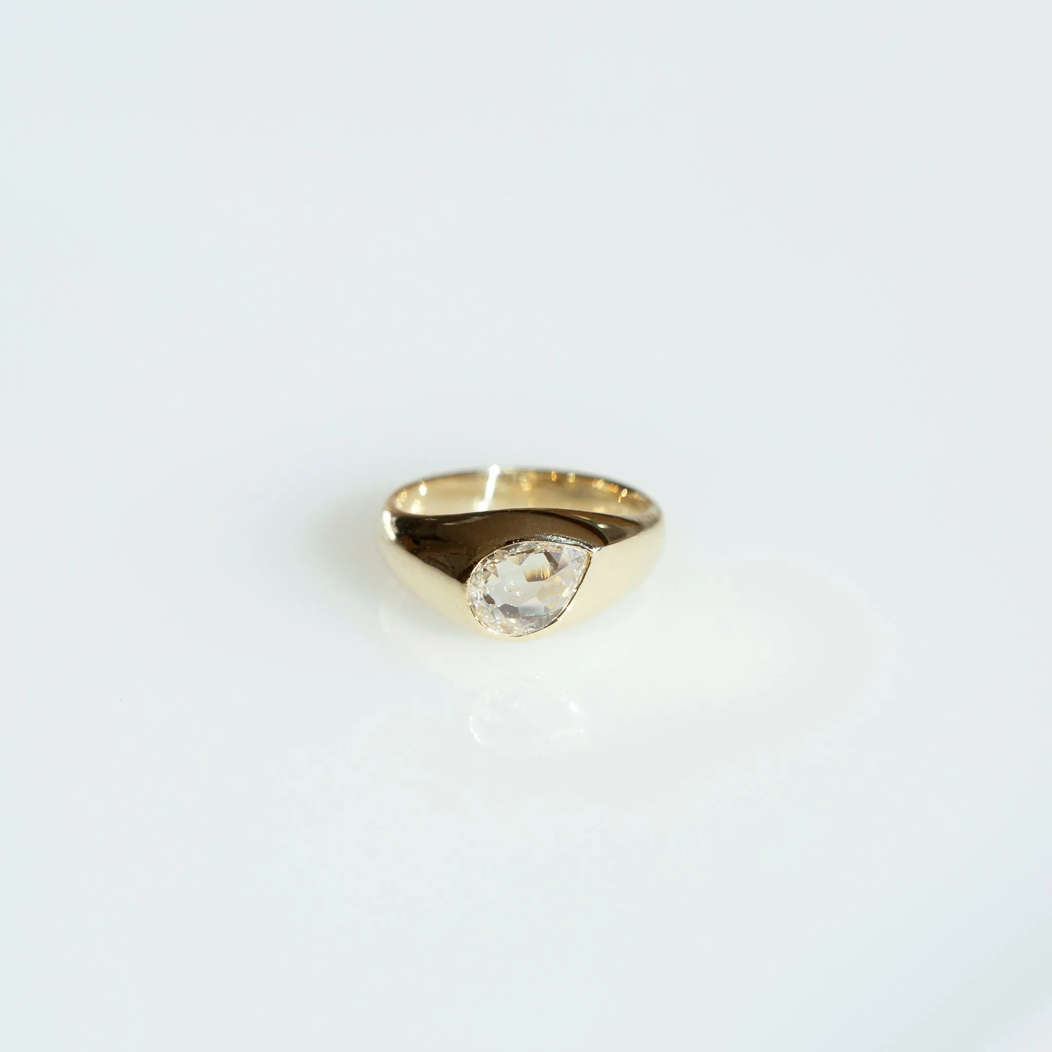Pear Signet Ring